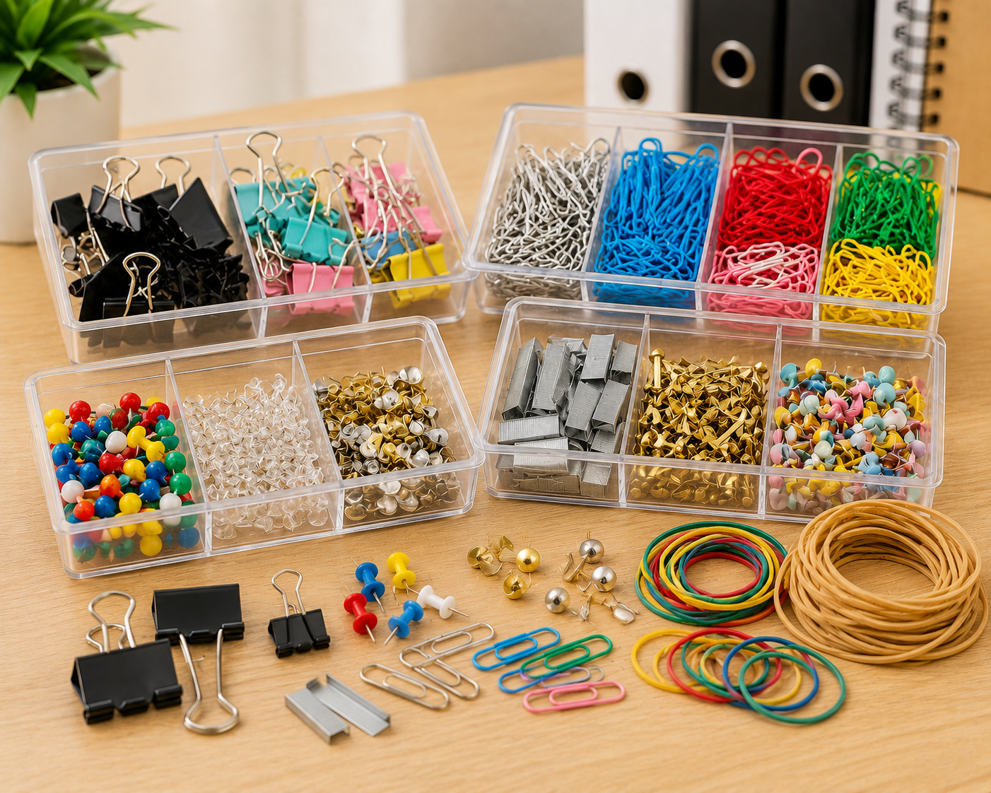 Clips, Fasteners & Rubber Bands